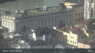 Archiv Foto Webcam Passau: Blick von der Veste Oberhaus auf Donau und Altstadt 08:00