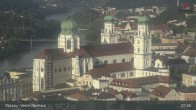 Archiv Foto Webcam Passau: Blick von der Veste Oberhaus auf Donau und Altstadt 06:00