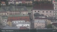 Archiv Foto Webcam Passau: Blick von der Veste Oberhaus auf Donau und Altstadt 02:00