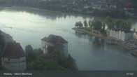 Archiv Foto Webcam Passau: Blick von der Veste Oberhaus auf Donau und Altstadt 08:00