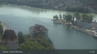 Archiv Foto Webcam Passau: Blick von der Veste Oberhaus auf Donau und Altstadt 10:00