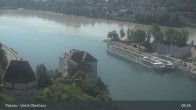 Archiv Foto Webcam Passau: Blick von der Veste Oberhaus auf Donau und Altstadt 08:00