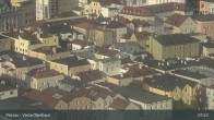 Archiv Foto Webcam Passau: Blick von der Veste Oberhaus auf Donau und Altstadt 07:00