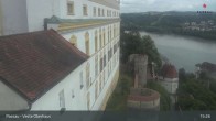 Archiv Foto Webcam Passau: Blick von der Veste Oberhaus auf Donau und Altstadt 14:00