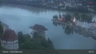 Archiv Foto Webcam Passau: Blick von der Veste Oberhaus auf Donau und Altstadt 04:00