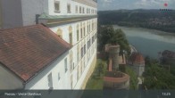 Archiv Foto Webcam Passau: Blick von der Veste Oberhaus auf Donau und Altstadt 12:00