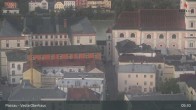Archiv Foto Webcam Passau: Blick von der Veste Oberhaus auf Donau und Altstadt 04:00