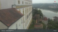 Archiv Foto Webcam Passau: Blick von der Veste Oberhaus auf Donau und Altstadt 07:00