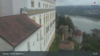 Archiv Foto Webcam Passau: Blick von der Veste Oberhaus auf Donau und Altstadt 12:00