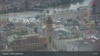Archiv Foto Webcam Passau: Blick von der Veste Oberhaus auf Donau und Altstadt 13:00