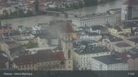 Archiv Foto Webcam Passau: Blick von der Veste Oberhaus auf Donau und Altstadt 16:00