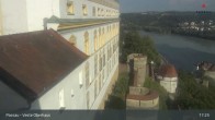 Archiv Foto Webcam Passau: Blick von der Veste Oberhaus auf Donau und Altstadt 16:00