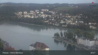 Archiv Foto Webcam Passau: Blick von der Veste Oberhaus auf Donau und Altstadt 02:00