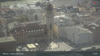 Archiv Foto Webcam Passau: Blick von der Veste Oberhaus auf Donau und Altstadt 14:00