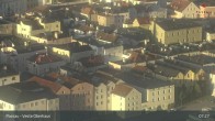Archiv Foto Webcam Passau: Blick von der Veste Oberhaus auf Donau und Altstadt 04:00