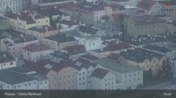Archiv Foto Webcam Passau: Blick von der Veste Oberhaus auf Donau und Altstadt 20:00
