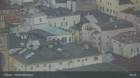 Archiv Foto Webcam Passau: Blick von der Veste Oberhaus auf Donau und Altstadt 08:00