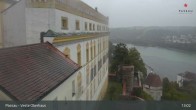 Archiv Foto Webcam Passau: Blick von der Veste Oberhaus auf Donau und Altstadt 12:00