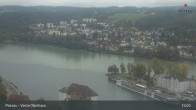 Archiv Foto Webcam Passau: Blick von der Veste Oberhaus auf Donau und Altstadt 14:00
