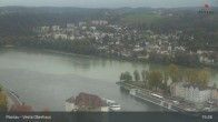 Archiv Foto Webcam Passau: Blick von der Veste Oberhaus auf Donau und Altstadt 14:00
