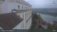 Archiv Foto Webcam Passau: Blick von der Veste Oberhaus auf Donau und Altstadt 07:00