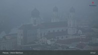 Archiv Foto Webcam Passau: Blick von der Veste Oberhaus auf Donau und Altstadt 07:00