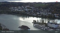 Archiv Foto Webcam Passau: Blick von der Veste Oberhaus auf Donau und Altstadt 08:00
