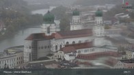 Archived image Webcam Passau: View from Veste Oberhaus 08:00