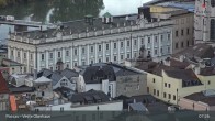 Archiv Foto Webcam Passau: Blick von der Veste Oberhaus auf Donau und Altstadt 06:00