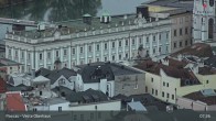 Archiv Foto Webcam Passau: Blick von der Veste Oberhaus auf Donau und Altstadt 06:00