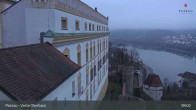 Archiv Foto Webcam Passau: Blick von der Veste Oberhaus auf Donau und Altstadt 07:00