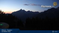 Archiv Foto Webcam Filzmoos: Bergstation Papagenobahn 20:00