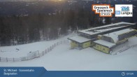 Archiv Foto Webcam St. Michael - Blick Bergstation Sonnenbahn Gondel 07:00