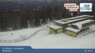 Archiv Foto Webcam St. Michael - Blick Bergstation Sonnenbahn Gondel 08:00