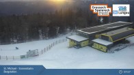 Archiv Foto Webcam St. Michael - Blick Bergstation Sonnenbahn Gondel 07:00