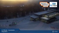 Archiv Foto Webcam St. Michael - Blick Bergstation Sonnenbahn Gondel 06:00