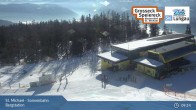 Archiv Foto Webcam St. Michael - Blick Bergstation Sonnenbahn Gondel 08:00