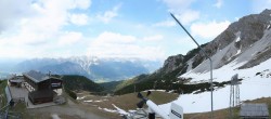 Archiv Foto Webcam Axams: Blick vom Birgitzköpflhaus 15:00