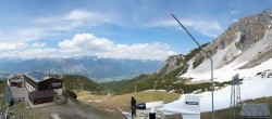Archiv Foto Webcam Axams: Blick vom Birgitzköpflhaus 13:00