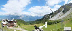 Archiv Foto Webcam Axams: Blick vom Birgitzköpflhaus 11:00
