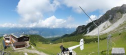Archiv Foto Webcam Axams: Blick vom Birgitzköpflhaus 13:00