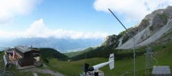 Archiv Foto Webcam Axams: Blick vom Birgitzköpflhaus 15:00