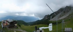 Archiv Foto Webcam Axams: Blick vom Birgitzköpflhaus 13:00