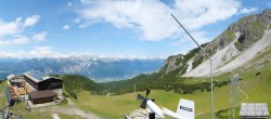 Archiv Foto Webcam Axams: Blick vom Birgitzköpflhaus 13:00