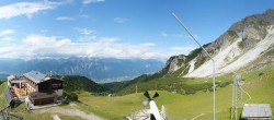 Archiv Foto Webcam Axams: Blick vom Birgitzköpflhaus 15:00
