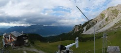 Archiv Foto Webcam Axams: Blick vom Birgitzköpflhaus 17:00