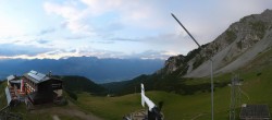 Archiv Foto Webcam Axams: Blick vom Birgitzköpflhaus 19:00