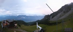 Archiv Foto Webcam Axams: Blick vom Birgitzköpflhaus 19:00