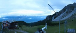 Archiv Foto Webcam Axams: Blick vom Birgitzköpflhaus 19:00