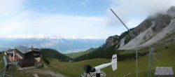 Archiv Foto Webcam Axams: Blick vom Birgitzköpflhaus 13:00